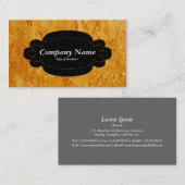 Decoratief paneel 01 - zwart - hout 04 visitekaartje (Voorkant / Achterkant)