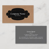 Decoratief paneel 01 - zwart - kartonnen doos visitekaartje (Voorkant / Achterkant)