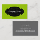 Decoratief paneel 01 - zwart - martiaan groen visitekaartje (Voorkant / Achterkant)