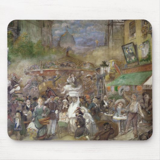Decoratief paneel met Parijs Muismat (Voorkant)