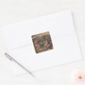 Decoratief paneel van het Ovale Salon Vierkante Sticker (Envelop)