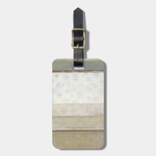 Decoratief paneelschilderen in neutrale kleuren bagagelabel (Voorkant verticaal)