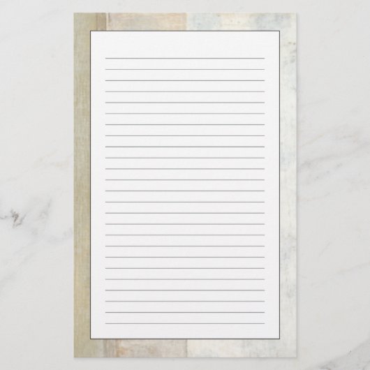 Decoratief paneelschilderen in neutrale kleuren briefpapier (Voorkant)