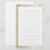 Decoratief paneelschilderen in neutrale kleuren briefpapier (Voorkant / Achterkant)