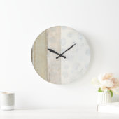 Decoratief paneelschilderen in neutrale kleuren grote klok (Huis)