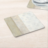 Decoratief paneelschilderen in neutrale kleuren kartonnen onderzetters (Schuin)