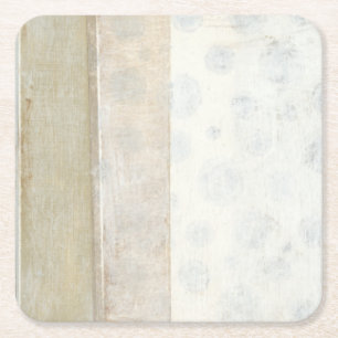 Decoratief paneelschilderen in neutrale kleuren kartonnen onderzetters