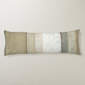 Decoratief paneelschilderen in neutrale kleuren lichaamskussen (Achterkant)