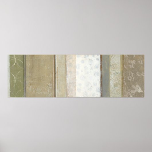 Decoratief paneelschilderen in neutrale kleuren poster (Voorkant)