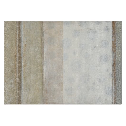 Decoratief paneelschilderen in neutrale kleuren snijplank (Voorkant)