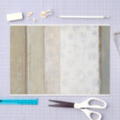 Decoratief paneelschilderen in neutrale kleuren tissuepapier (Craft)