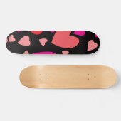 Decoratief papier hart 1 persoonlijk skateboard (Horizontaal)