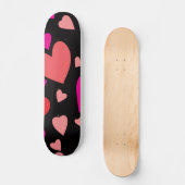 Decoratief papier hart 1 persoonlijk skateboard (Voorkant)