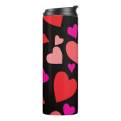 Decoratief papier hart 1 thermosbeker (Gedraaid links)