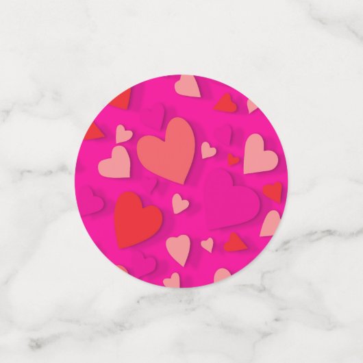 Decoratief papier hart 2 confetti (Kleine voorkant)