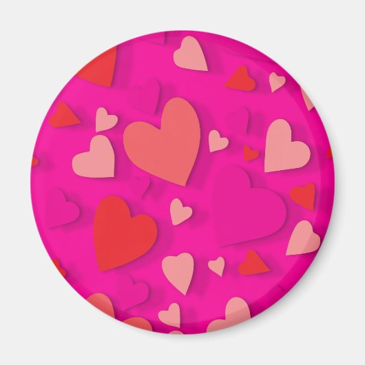 Decoratief papier hart 2 magneet (Voorkant)