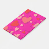 Decoratief papier hart 2 post-it® notes (Schuin)