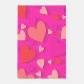 Decoratief papier hart 2 post-it® notes (Voorkant)