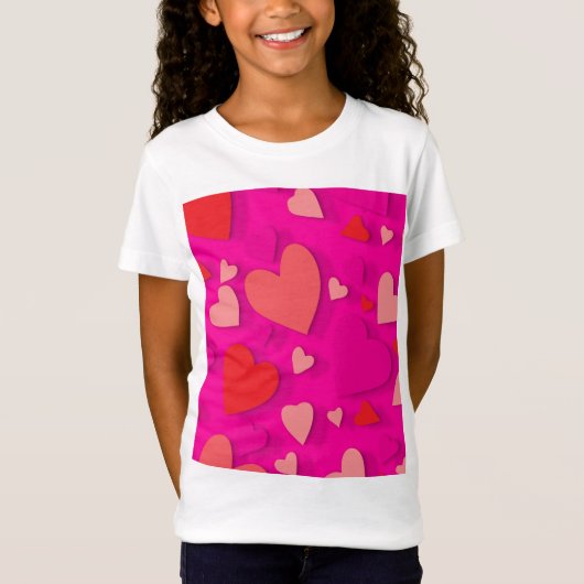 Decoratief papier hart 2 t-shirt (Voorkant)