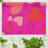 Decoratief papier hart 2 theedoek (Gevouwen)