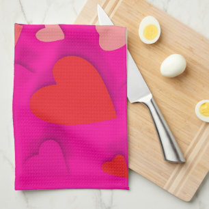 Decoratief papier hart 2 theedoek
