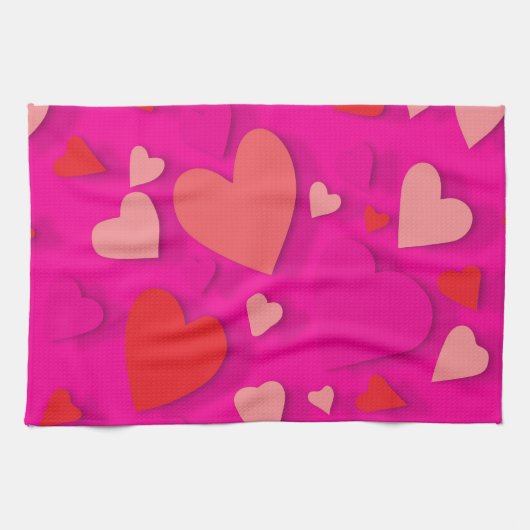 Decoratief papier hart 2 theedoek (Horizontaal)