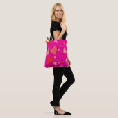 Decoratief papier hart 2 tote bag (Op model)