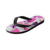 Decoratief papier hart 3 kinder teenslippers (Schuin)