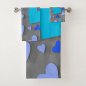 Decoratief papier hart 4 bad handdoek (Insitu)