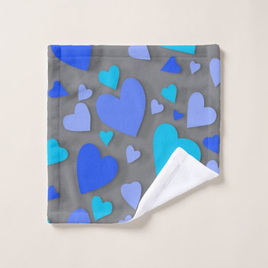 Decoratief papier hart 4 bad handdoek (Wasdoekje)