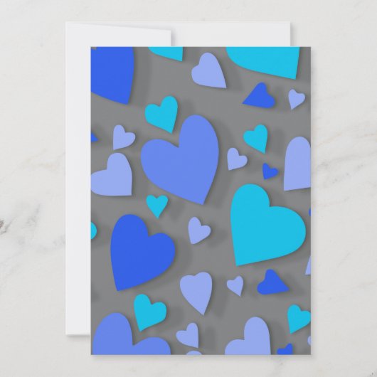 Decoratief papier hart 4 bedankkaart (Voorkant)