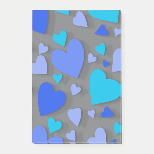 Decoratief papier hart 4 post-it® notes (Voorkant)