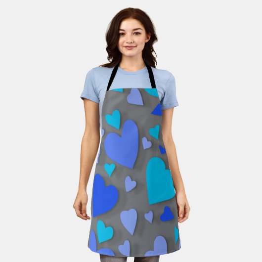 Decoratief papier hart 4 schort (Gedragen)