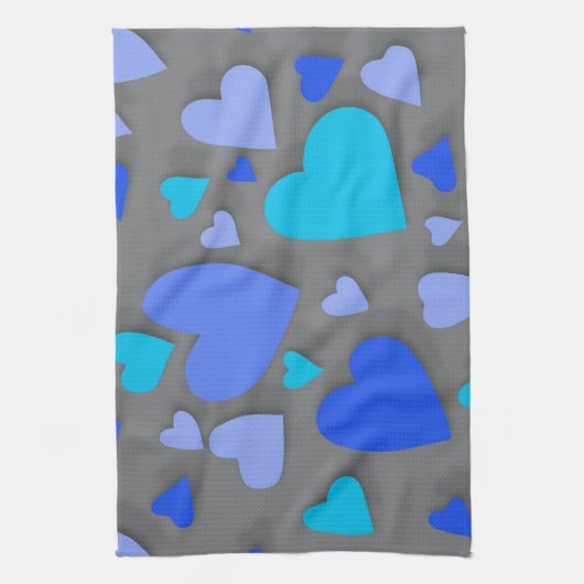 Decoratief papier hart 4 theedoek (Verticaal)