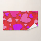 Decoratief papier hart 5 bad handdoek (Handdoek)