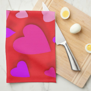 Decoratief papier hart 5 theedoek