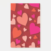 Decoratief papier hart 6 post-it® notes (Voorkant)