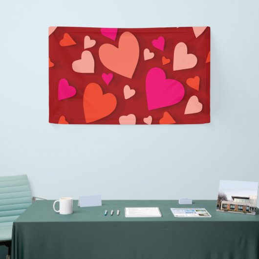 Decoratief papier hart 6 spandoek (Beurs)
