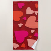 Decoratief papier hart 6 strandlaken (Voorkant)