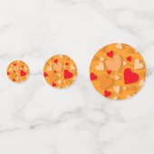 Decoratief papier hart 7 confetti (Voorkanten)