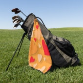 Decoratief papier hart 7 golfhanddoek (Groen)