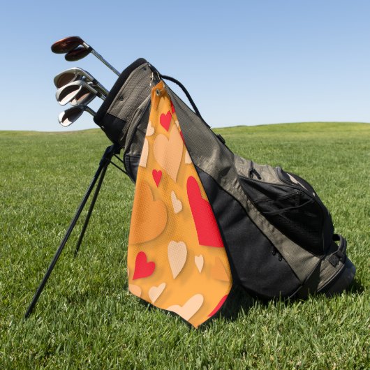 Decoratief papier hart 7 golfhanddoek (Groen)