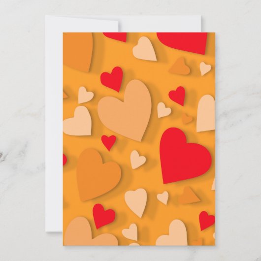 Decoratief papier hart 7 kaart (Voorkant)