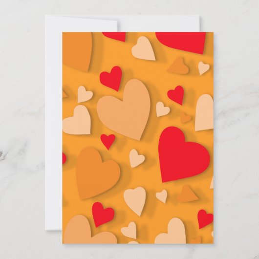 Decoratief papier hart 7 kaart (Achterkant)