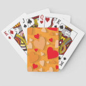 Decoratief papier hart 7 pokerkaarten (Achterkant)