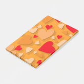 Decoratief papier hart 7 post-it® notes (Schuin)