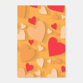 Decoratief papier hart 7 post-it® notes (Voorkant)