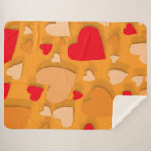 Decoratief papier hart 7 sherpa deken (Voorkant (horizontaal))