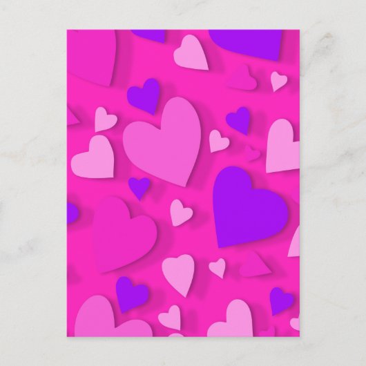 Decoratief papier hart 8 briefkaart (Voorkant)