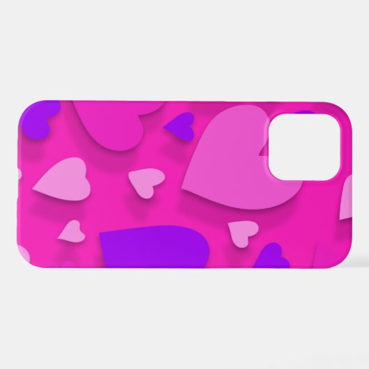 Decoratief papier hart 8 iPhone hoesje (Achterkant horizontaal)